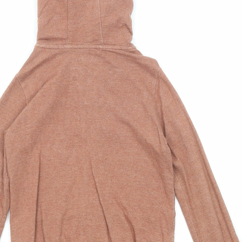 NEXT Boys Brown Cotton Full Zip Hoodie Size 6 Years Zip