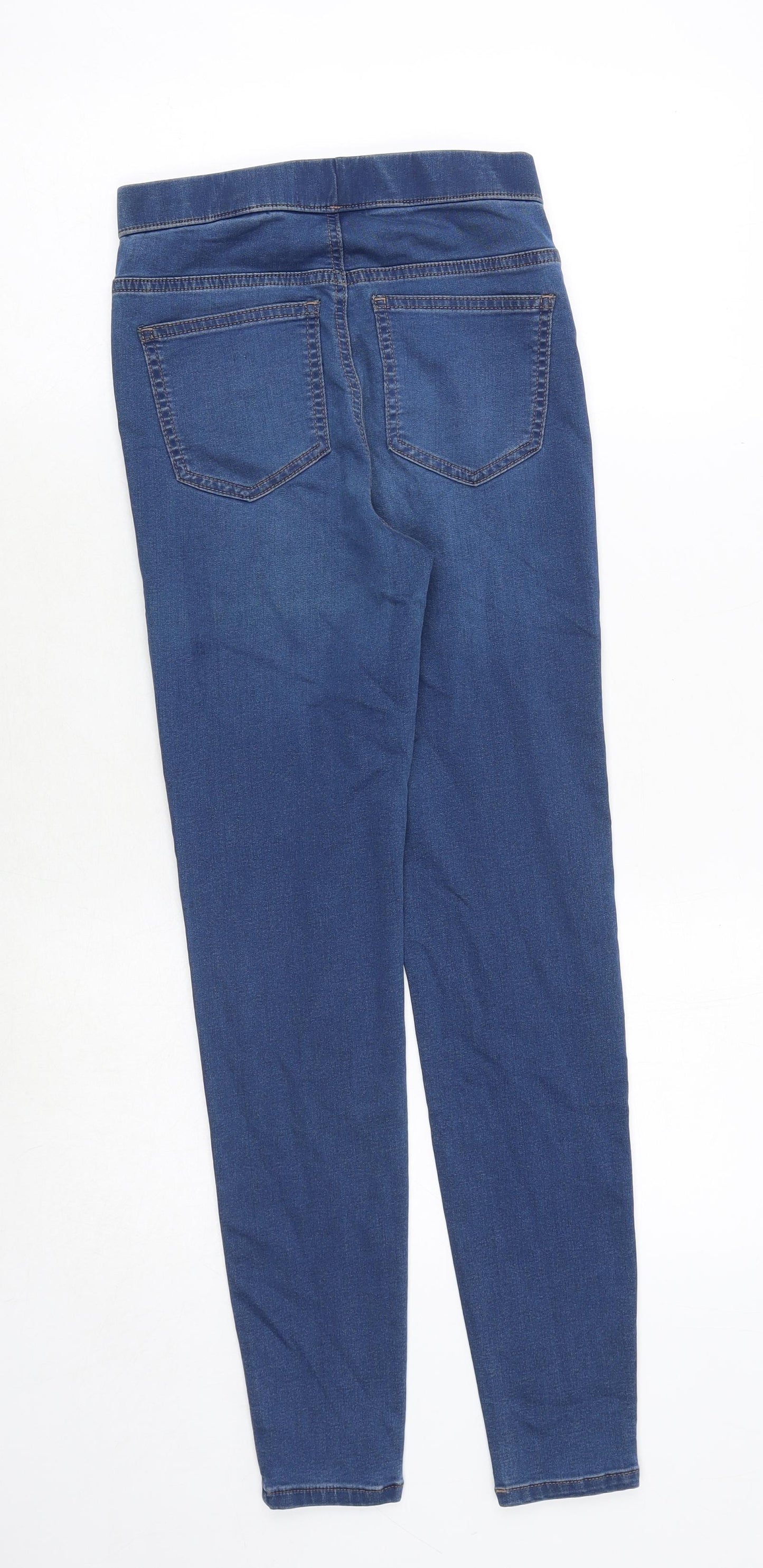 Marks and Spencer Womens Blue Cotton Jegging Jeans Size 6 Regular