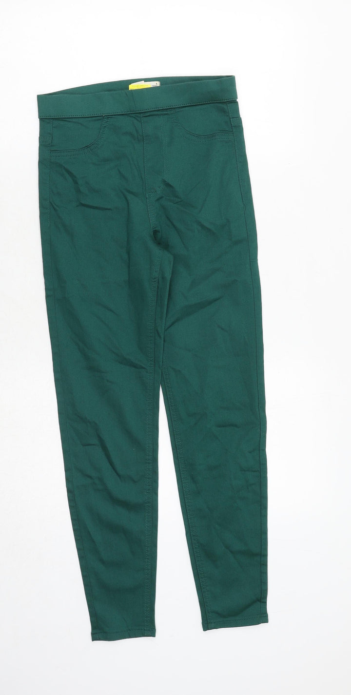 Marks and Spencer Womens Green Cotton Jegging Jeans Size 6 Regular
