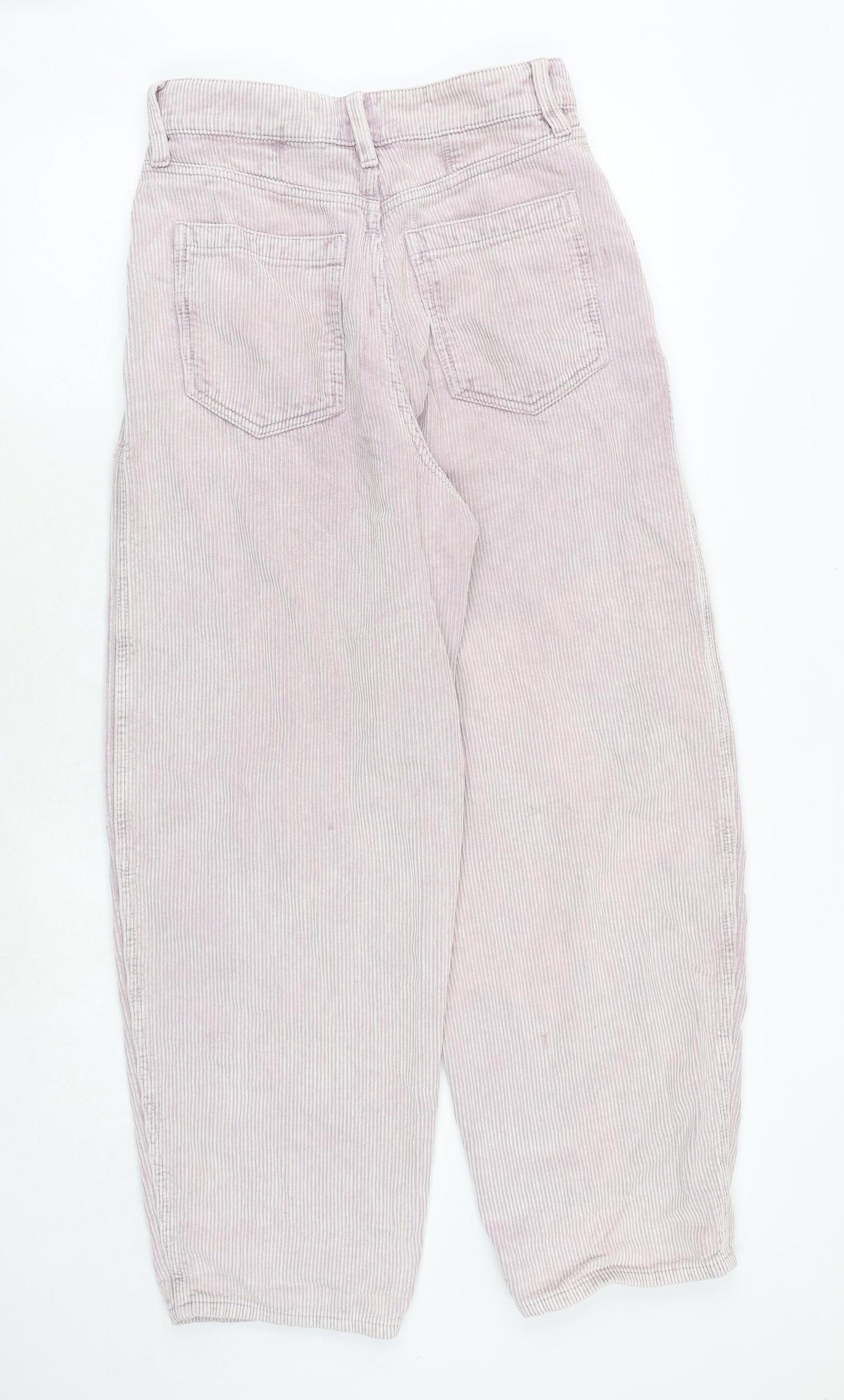 BDG Womens Pink Cotton Trousers Size 27 in L32 in Regular Zip