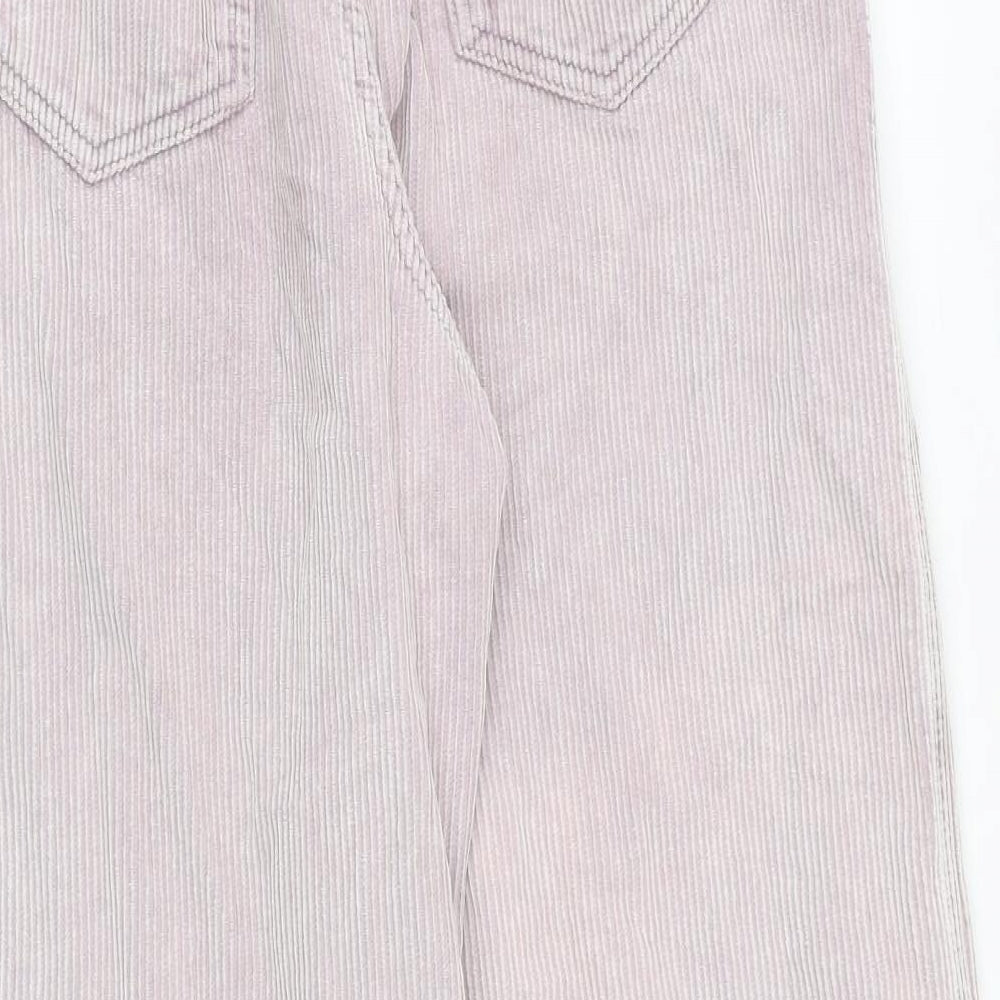 BDG Womens Pink Cotton Trousers Size 27 in L32 in Regular Zip