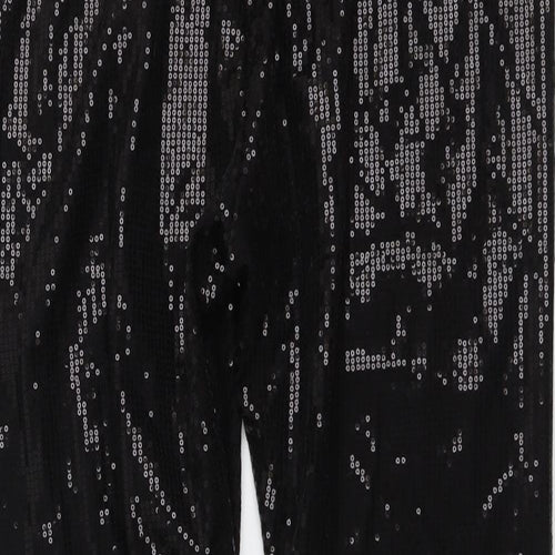 Marks and Spencer Womens Black Polyester Trousers Size 20 L27 in Regular