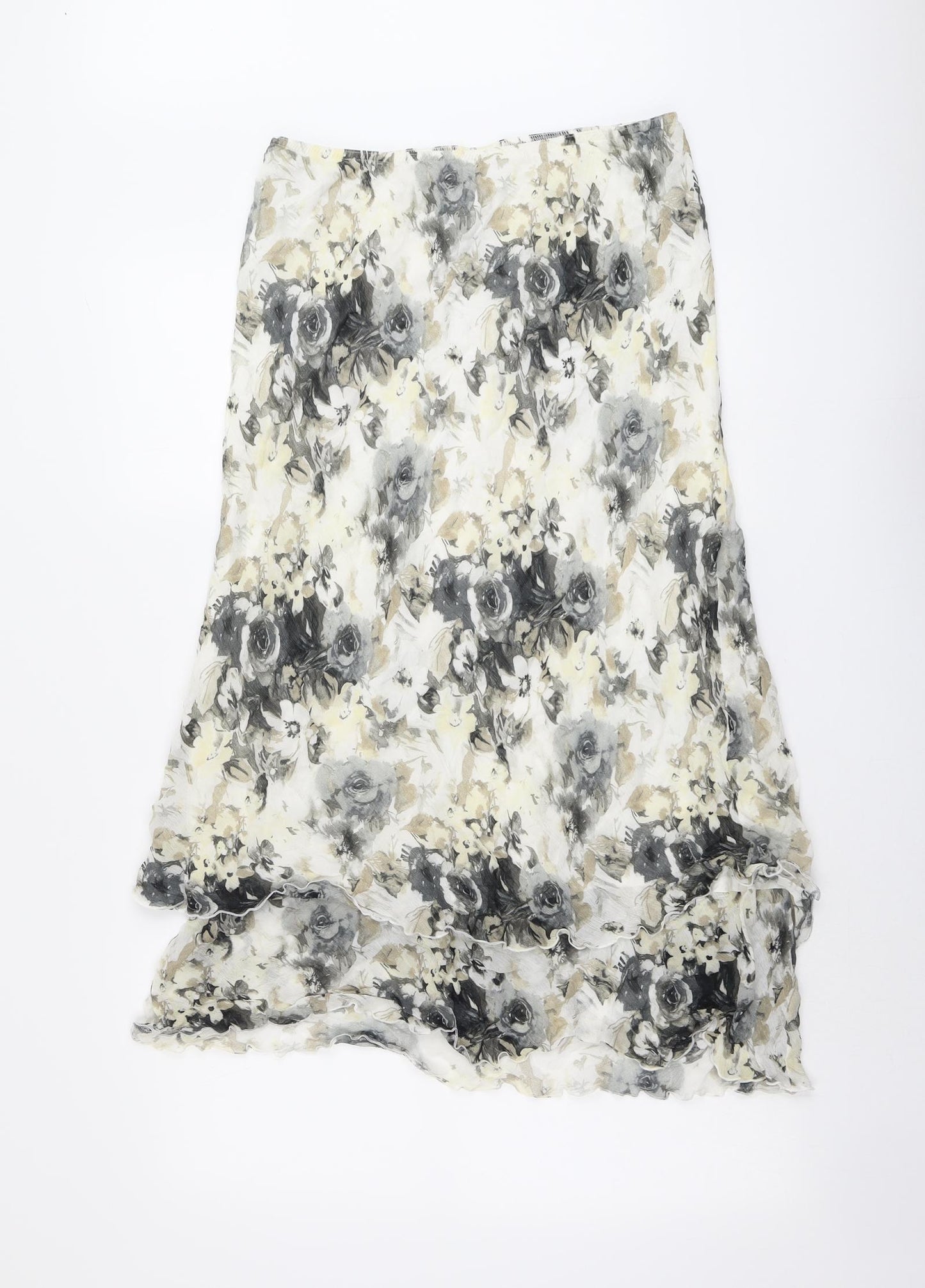 Roman Womens Multicoloured Floral Viscose Peasant Skirt Size 14