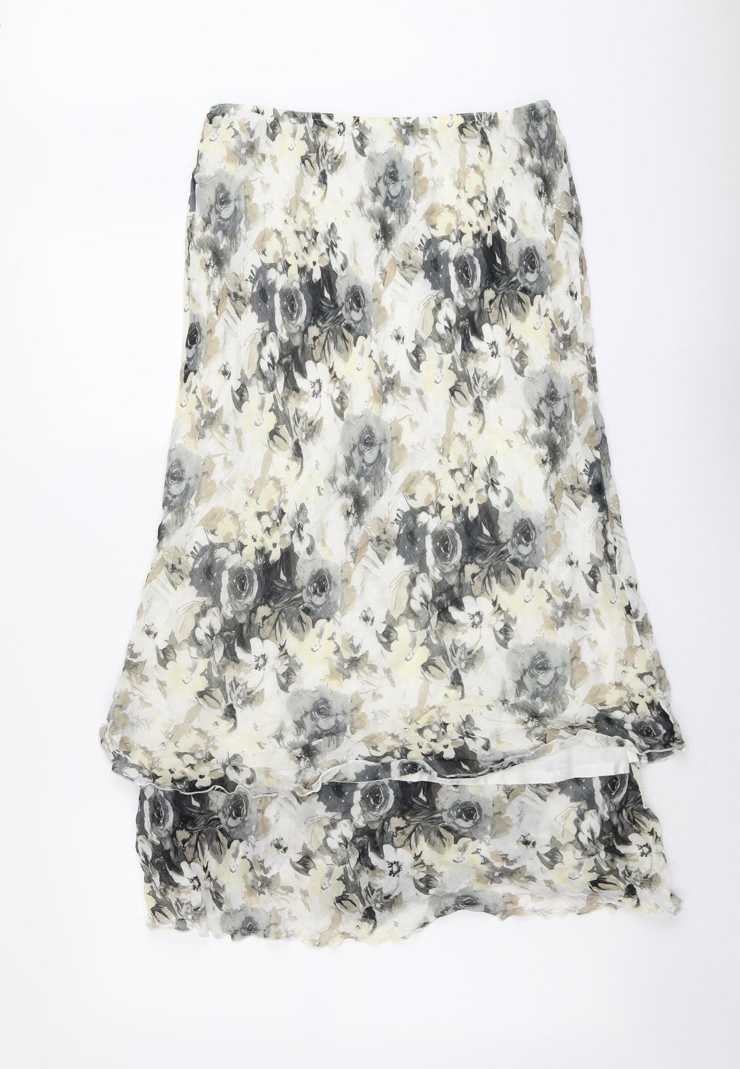 Roman Womens Multicoloured Floral Viscose Peasant Skirt Size 14