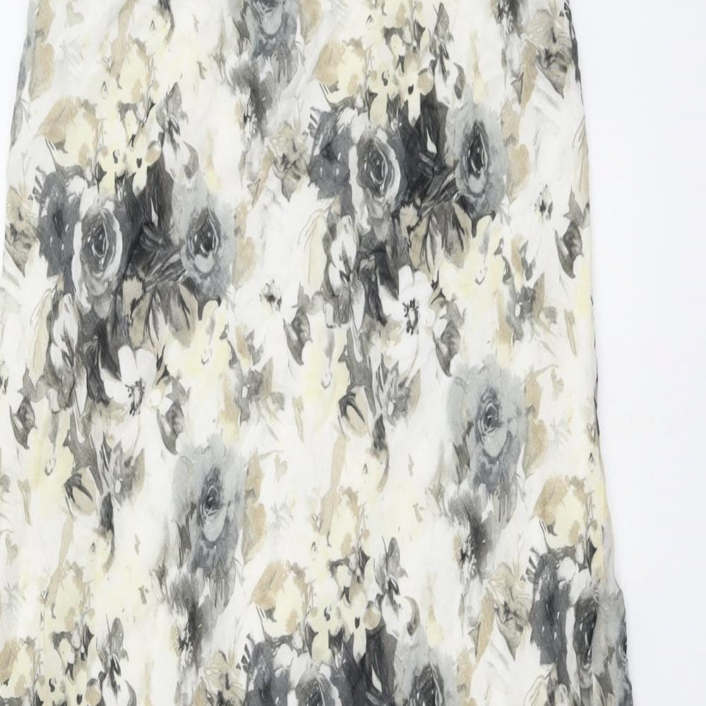 Roman Womens Multicoloured Floral Viscose Peasant Skirt Size 14