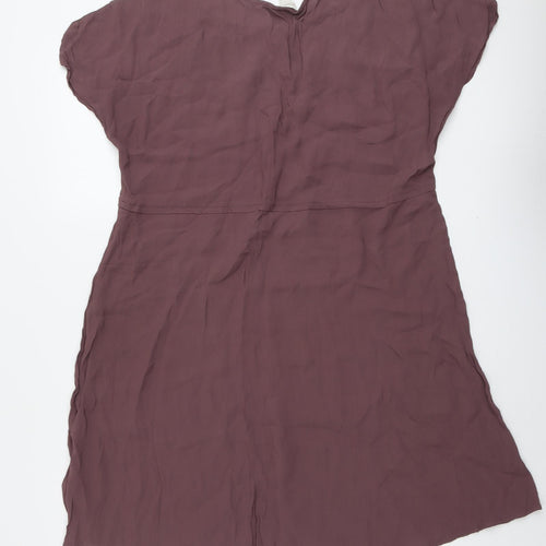 Monsoon Womens Pink Viscose A-Line Size 14 Round Neck Pullover