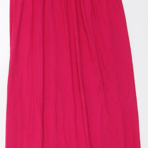 Ocean Club Womens Pink Modal Fit & Flare Size S Off the Shoulder Pullover