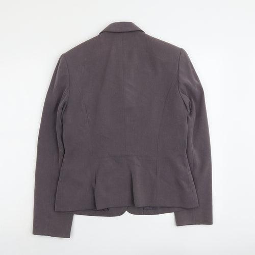 NEXT Womens Grey Polyester Jacket Blazer Size 12