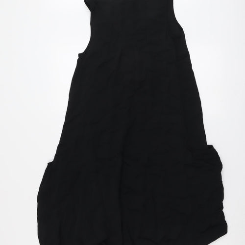 Monsoon Womens Black Polyester Trapeze & Swing Size 8 Round Neck Pullover
