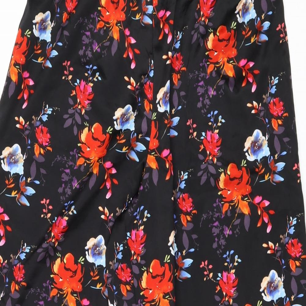 Pour Moi Womens Multicoloured Floral Polyester Trousers Size 14 Regular