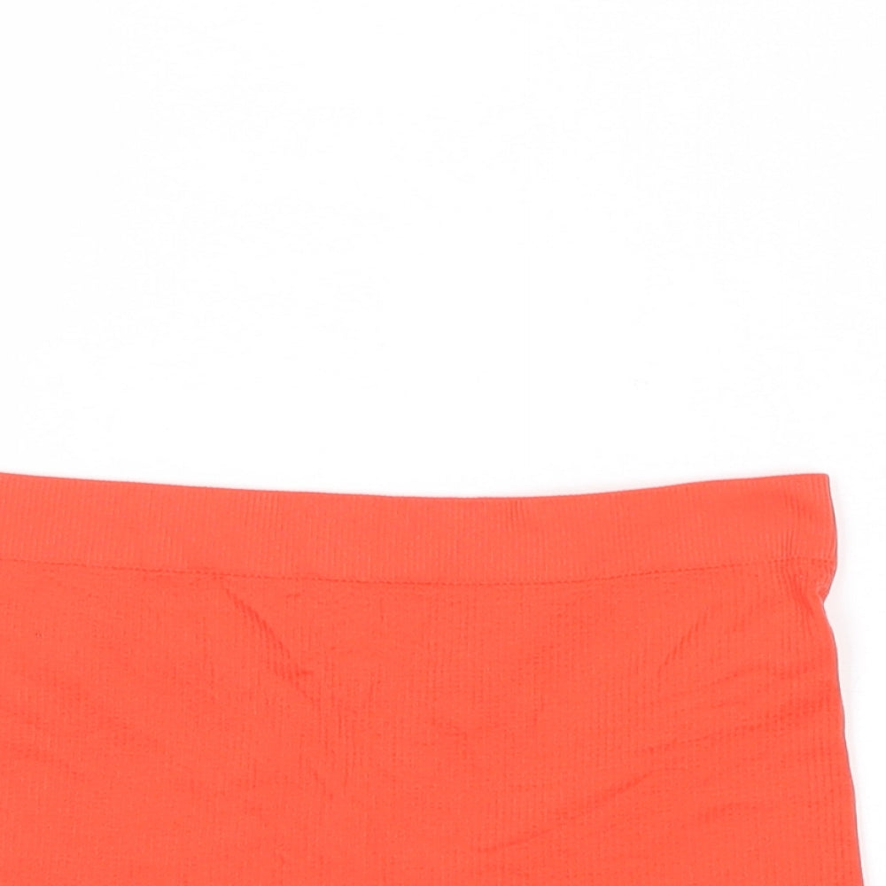 PRETTYLITTLETHING Womens Red Polyester Sweat Shorts Size M Regular Pull On