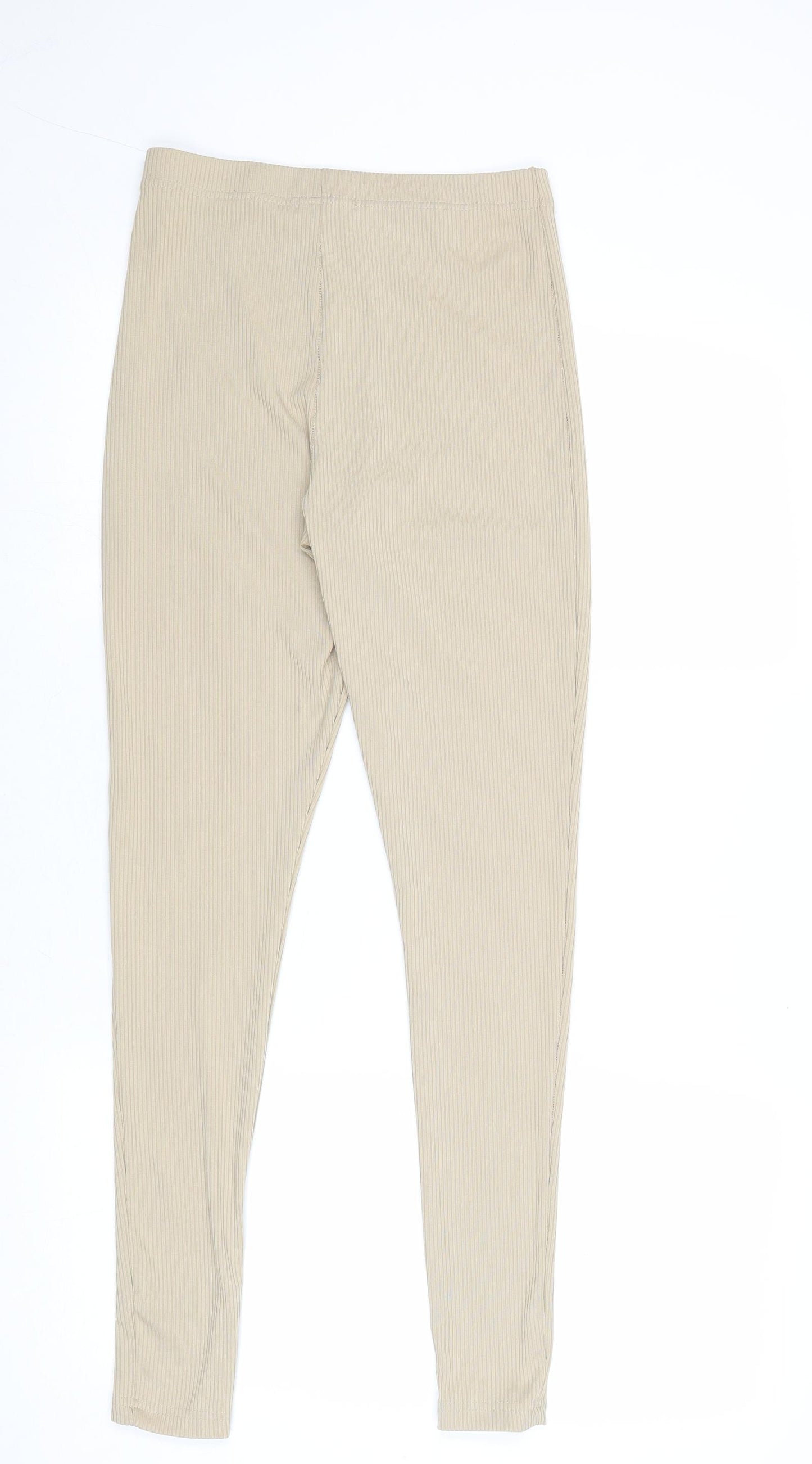 Topshop Womens Beige Polyester Jegging Leggings Size 10
