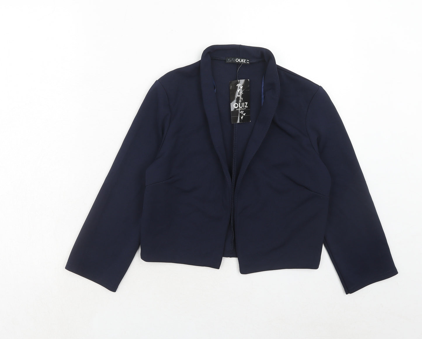 Quiz Womens Blue Jacket Blazer Size 12