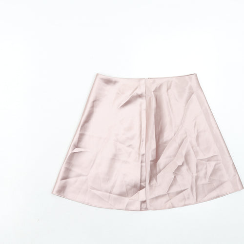 AsYou Womens Pink Polyester Mini Skirt Size 8 Zip