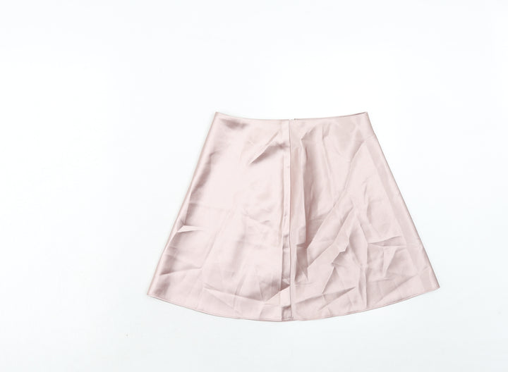 AsYou Womens Pink Polyester Mini Skirt Size 8 Zip