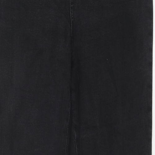 Zara Womens Blue Cotton Straight Jeans Size 34 in L36 in Regular Zip
