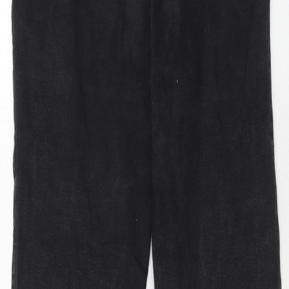 Zara Womens Blue Cotton Straight Jeans Size 34 in L36 in Regular Zip