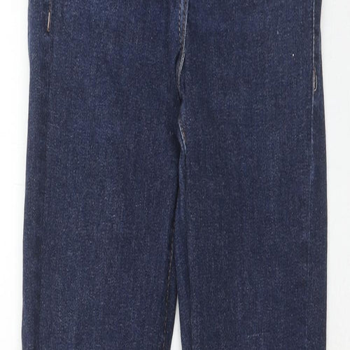 NEXT Womens Blue Cotton Skinny Jeans Size 6 Regular Zip