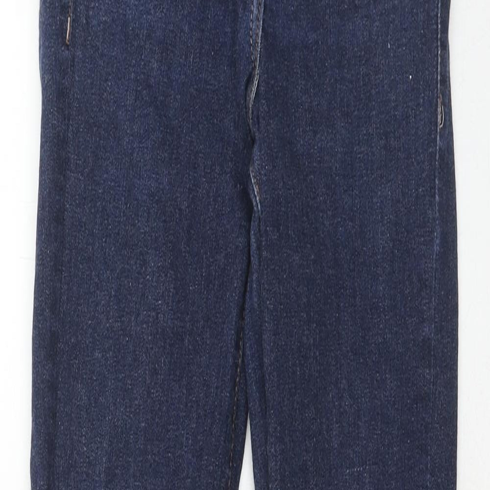 NEXT Womens Blue Cotton Skinny Jeans Size 6 Regular Zip
