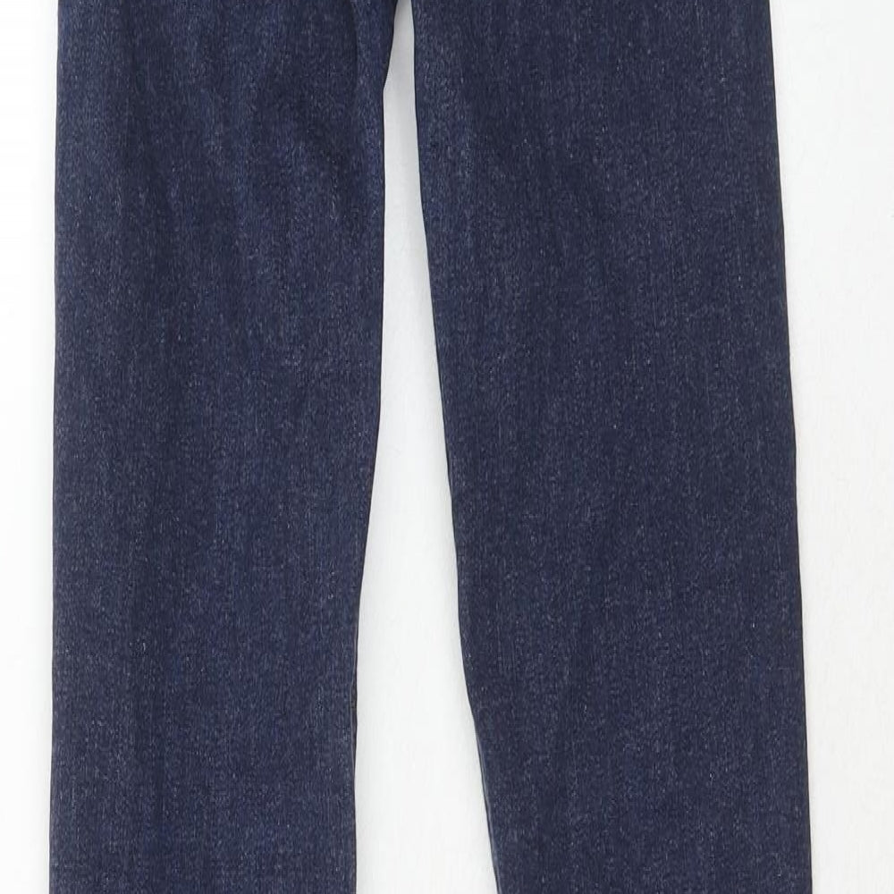 NEXT Womens Blue Cotton Skinny Jeans Size 6 Regular Zip