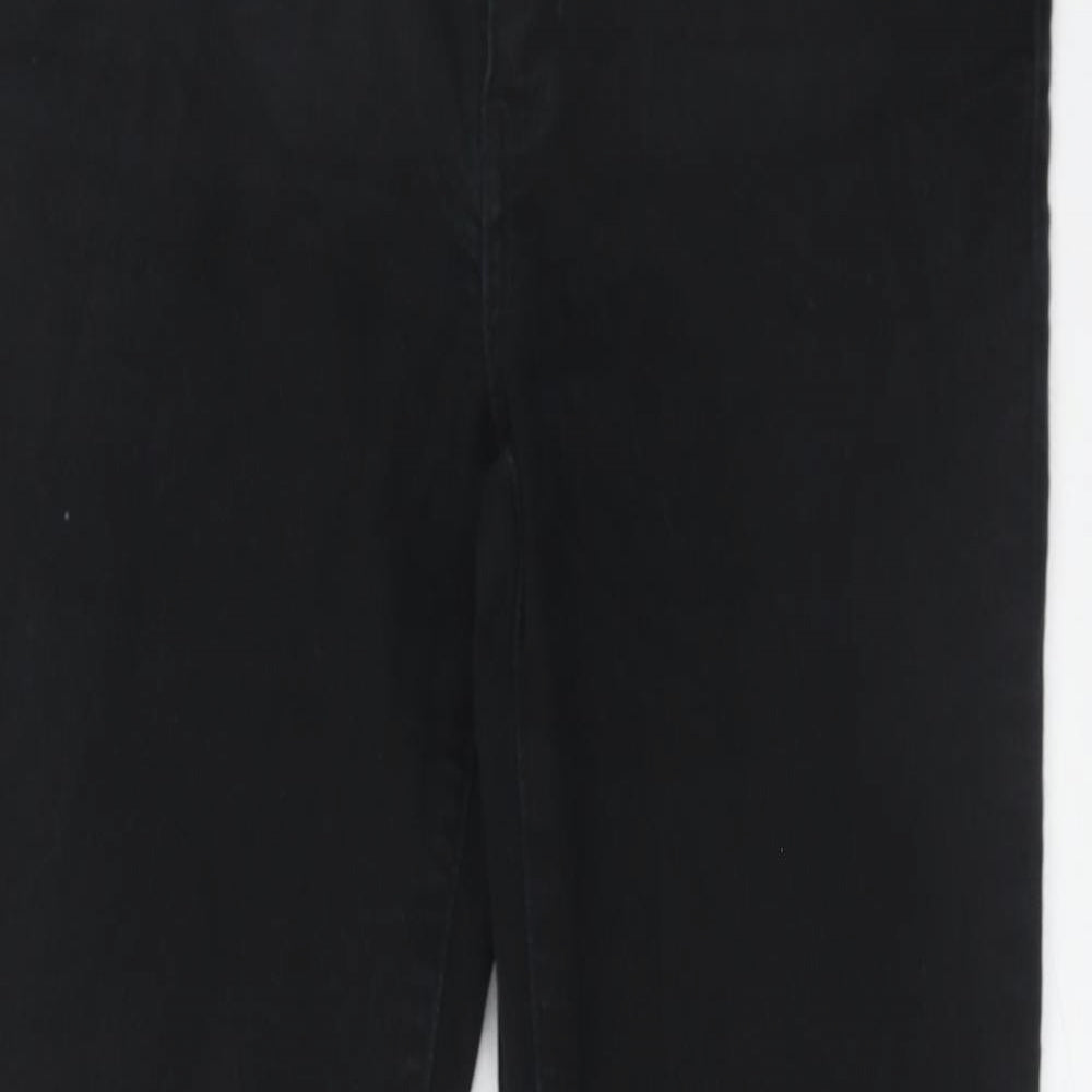 Signature by Levi Strauss & Co. Womens Black Cotton Straight Jeans Size 30 in L32 in Slim Zip