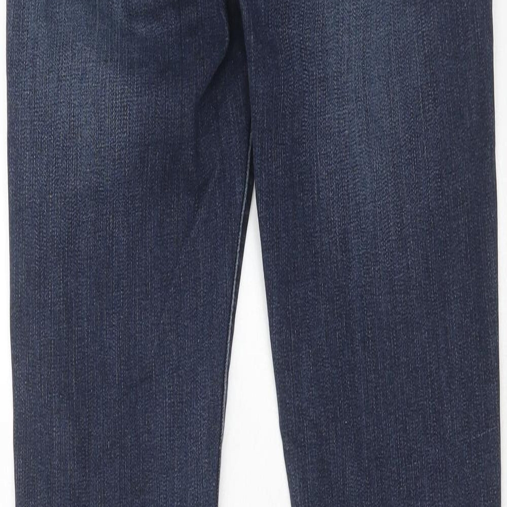 Jasper Conran Womens Blue Cotton Skinny Jeans Size 8 Regular Zip