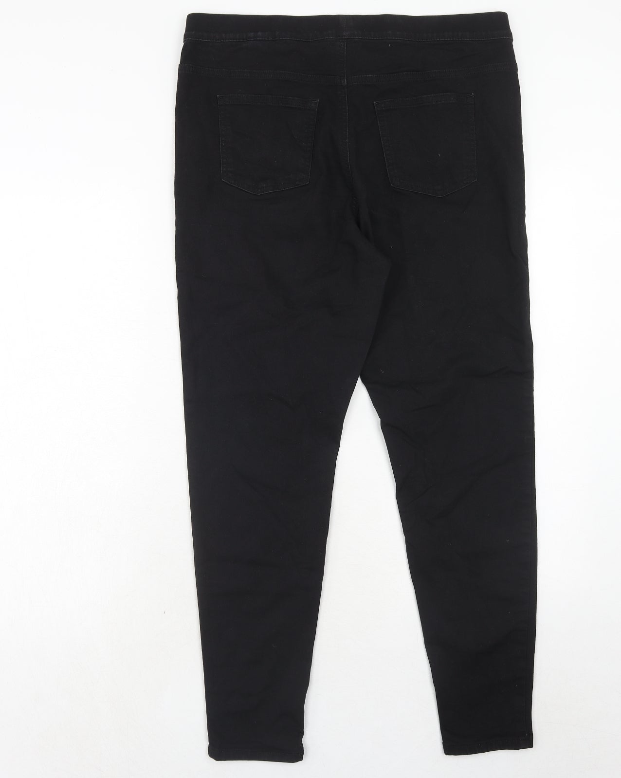 Marks and Spencer Womens Black Cotton Jegging Jeans Size 16 Regular