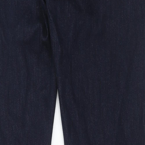 Marks and Spencer Mens Blue Cotton Skinny Jeans Size 36 in L33 in Slim Zip - Long Leg