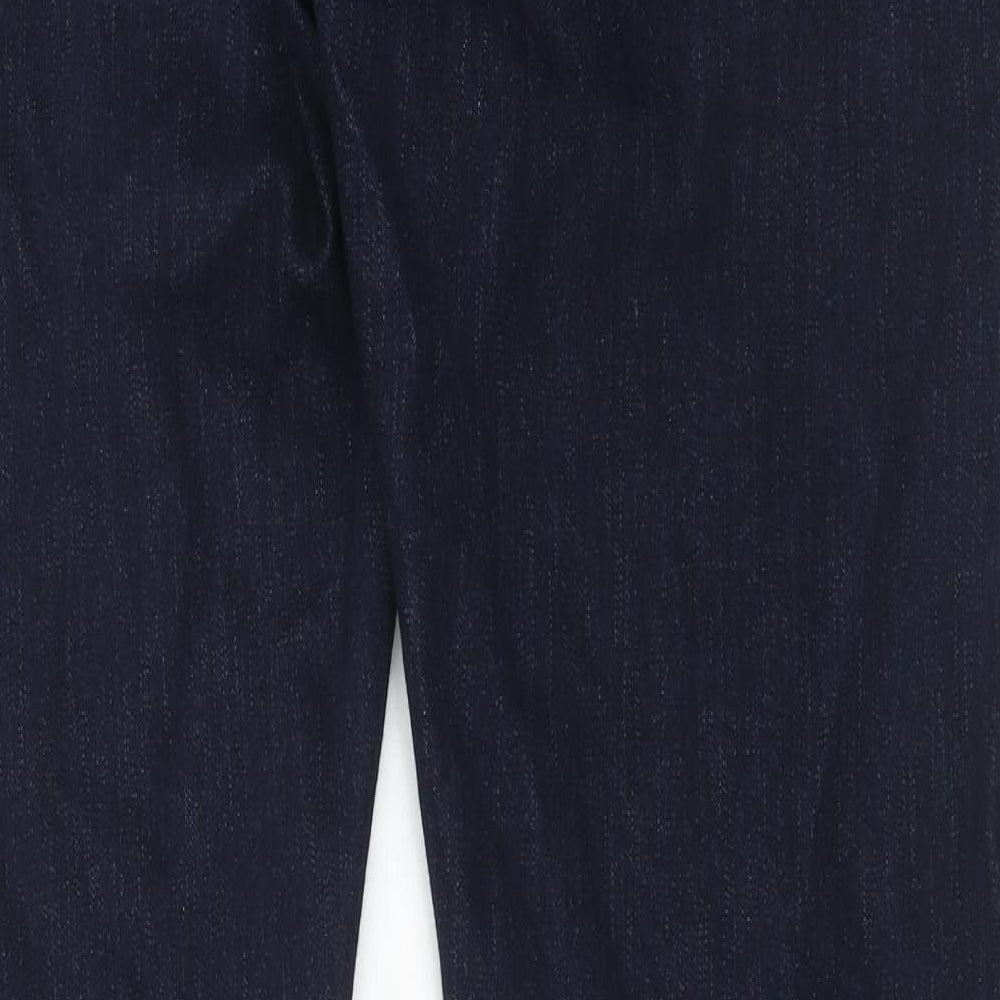 Marks and Spencer Mens Blue Cotton Skinny Jeans Size 36 in L33 in Slim Zip - Long Leg