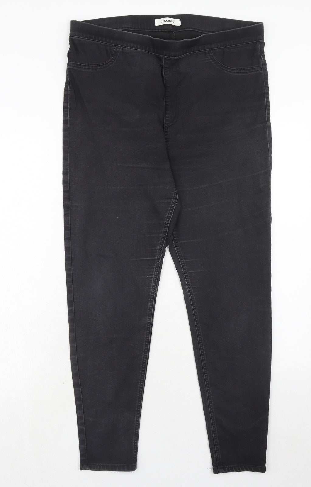 Marks and Spencer Womens Black Cotton Jegging Jeans Size 16 Regular