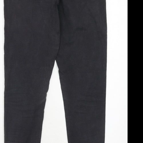 Marks and Spencer Womens Black Cotton Jegging Jeans Size 16 Regular