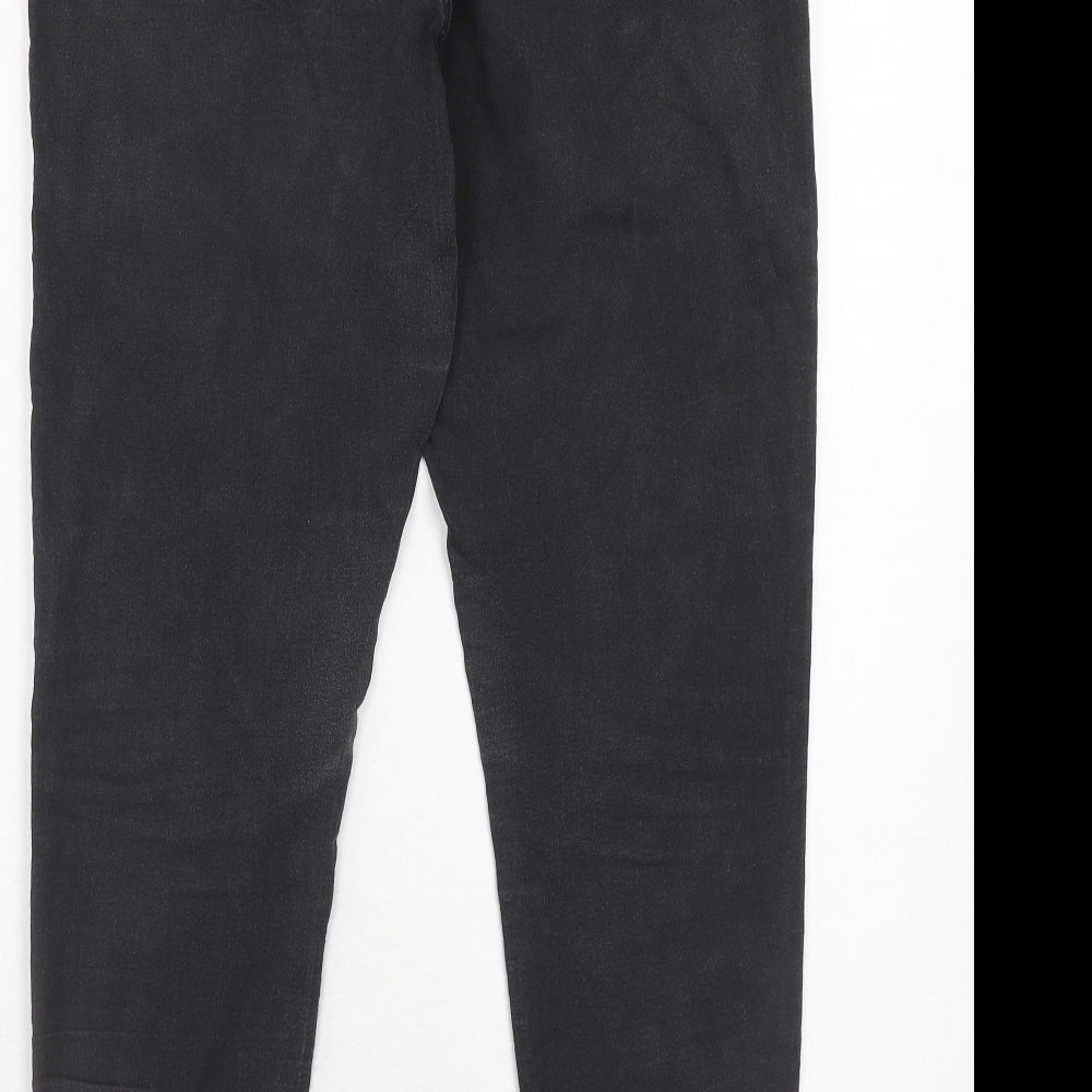 Marks and Spencer Womens Black Cotton Jegging Jeans Size 16 Regular
