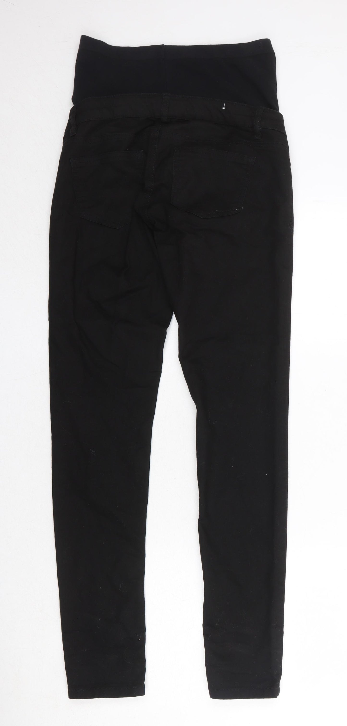 Mammalicious Womens Black Cotton Skinny Jeans Size 32 in Regular Zip