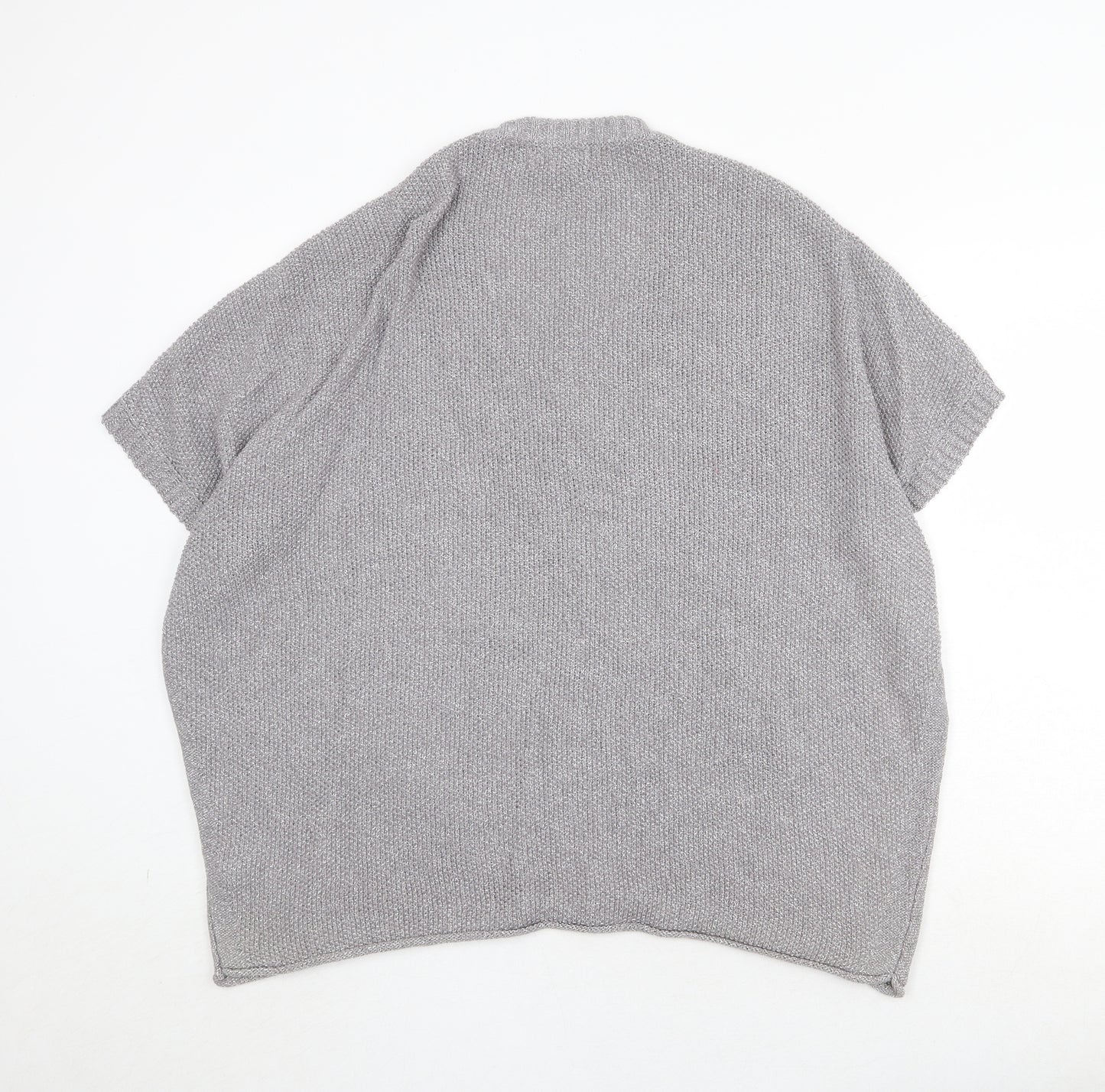 NEXT Womens Green V-Neck Cotton Pullover Jumper Size M