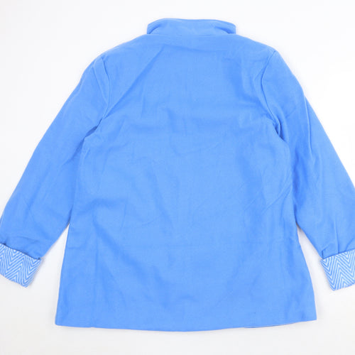 Anne de Lancay Womens Blue Jacket Size M Button