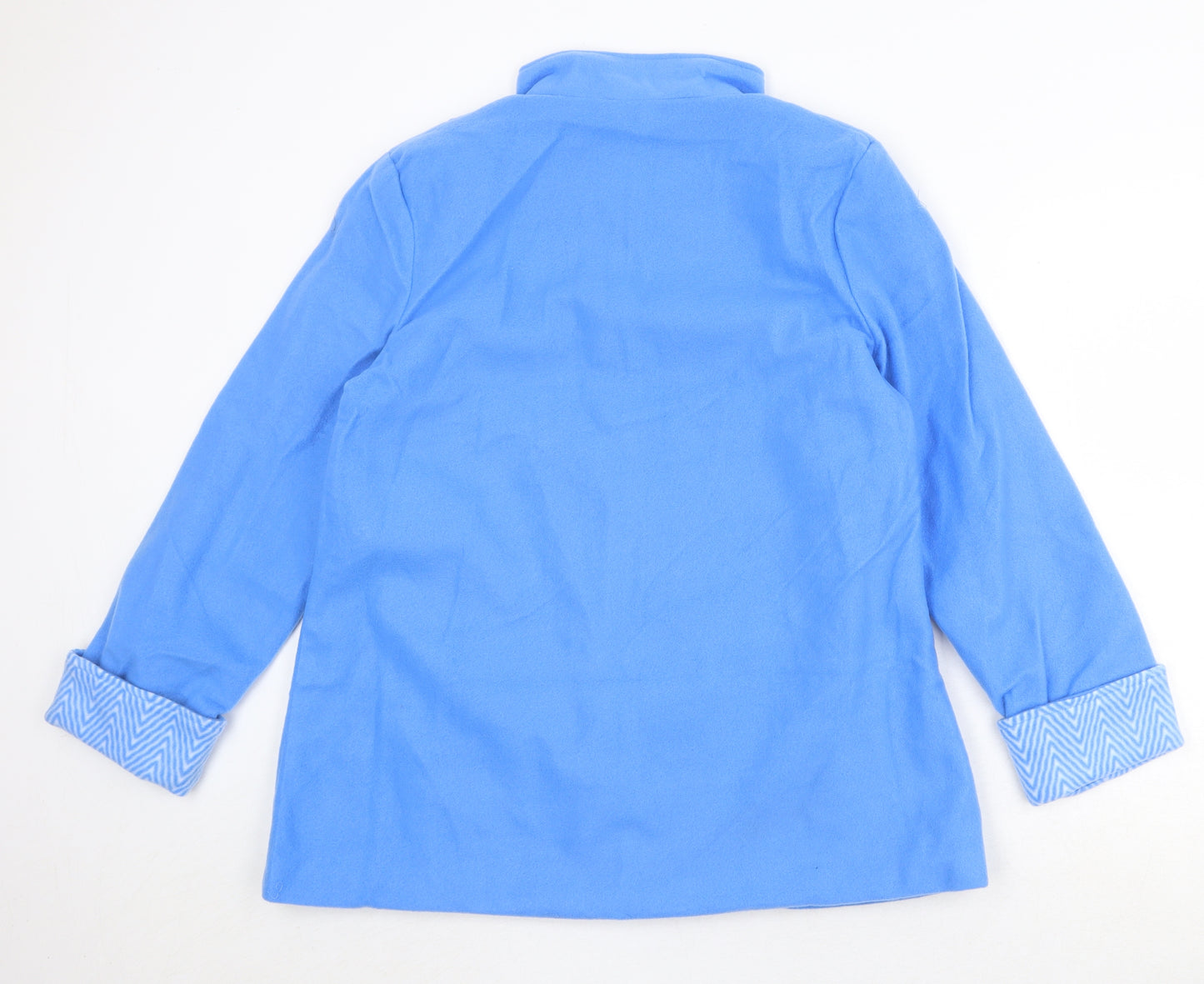 Anne de Lancay Womens Blue Jacket Size M Button
