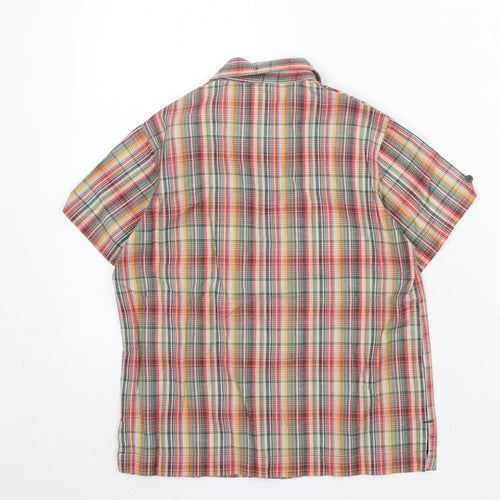Adams Boys Multicoloured Plaid 100% Cotton Basic Button-Up Size 4 Years Collared Button