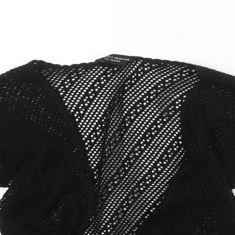 Dorothy Perkins Womens Black V-Neck Acrylic Cardigan Jumper Size 8