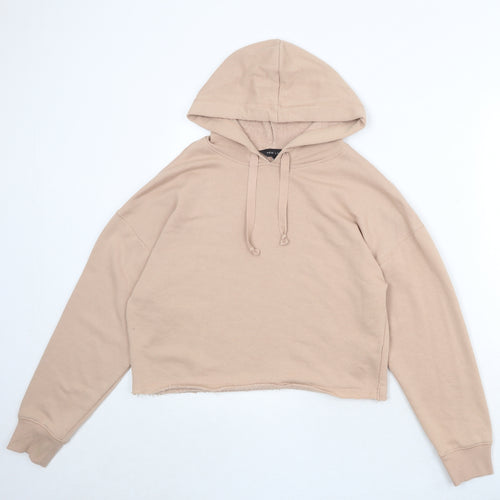 New Look Womens Pink Polyester Pullover Hoodie Size 8 Pullover