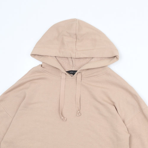 New Look Womens Pink Polyester Pullover Hoodie Size 8 Pullover
