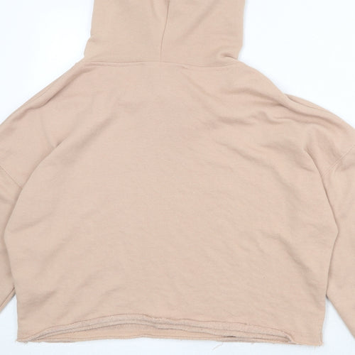 New Look Womens Pink Polyester Pullover Hoodie Size 8 Pullover