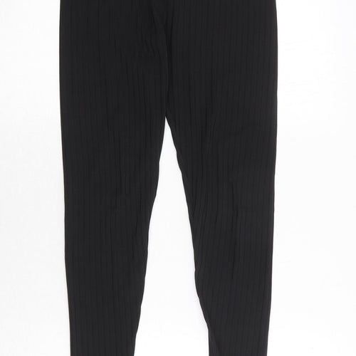 PRETTYLITTLETHING Womens Black Polyester Jegging Leggings Size 8