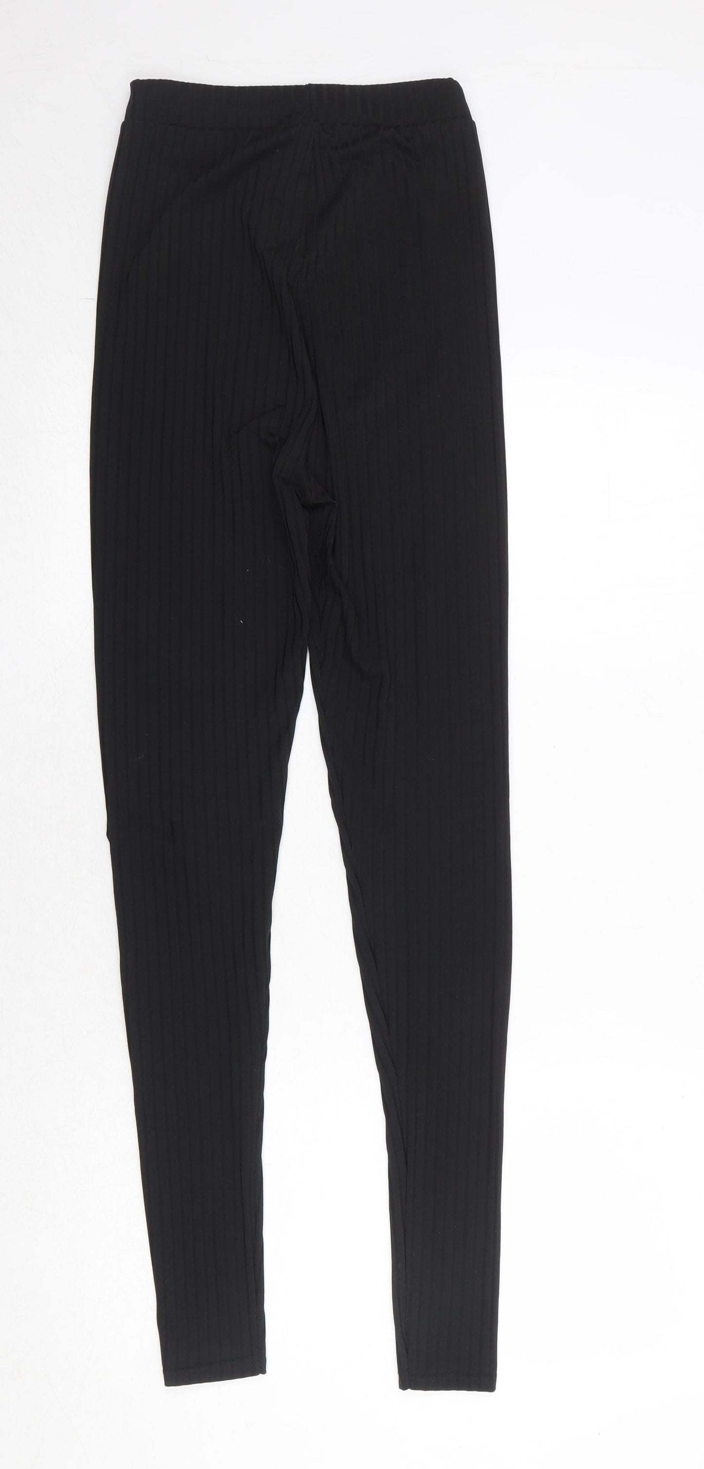 PRETTYLITTLETHING Womens Black Polyester Jegging Leggings Size 8