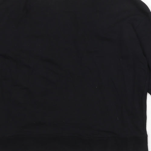 Divided Womens Black Colourblock 100% Cotton Pullover Sweatshirt Size S Pullover