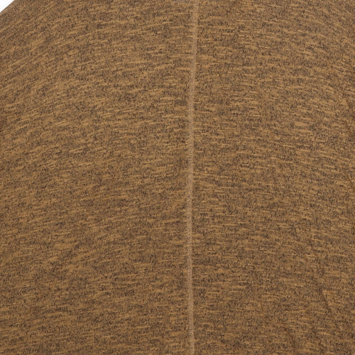 H&M Womens Brown Round Neck Viscose Pullover Jumper Size 8