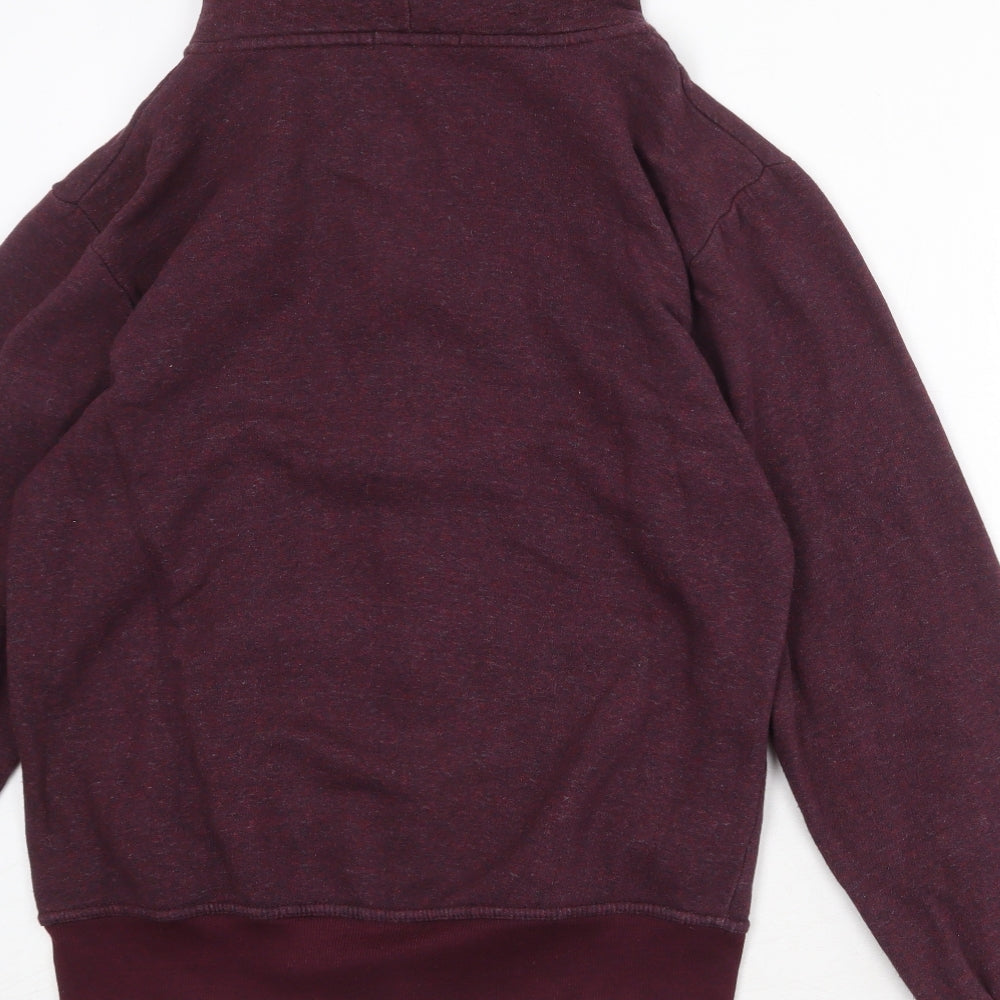 Rock Berry Womens Red Cotton Full Zip Hoodie Size M Zip