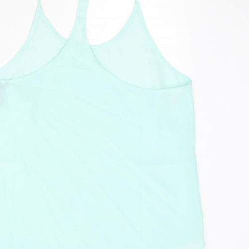 H&M Womens Blue Polyester Camisole Tank Size 14 Round Neck