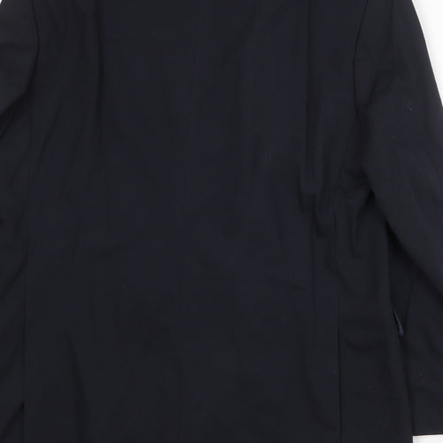 Marks and Spencer Mens Blue Wool Jacket Suit Jacket Size 42 Regular