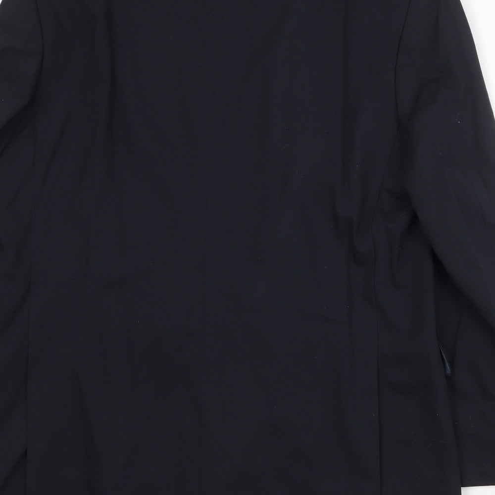 Marks and Spencer Mens Blue Wool Jacket Suit Jacket Size 42 Regular