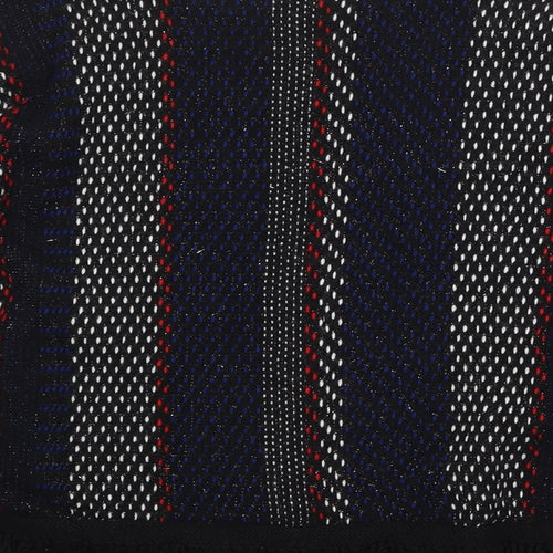 Marks and Spencer Womens Multicoloured Round Neck Striped Acrylic Pullover Jumper Size L